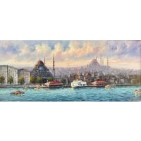 Eminönü Manzarası Yağlı Boya Tablo